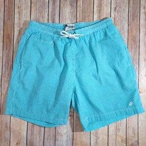 Trunks Surf & Swim blue stripe swim trunks M